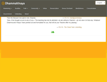 Tablet Screenshot of dhammavinaya.com